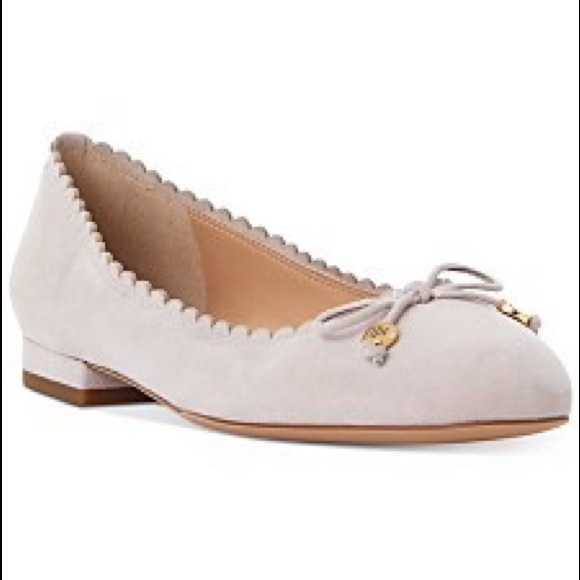 Lauren Ralph Lauren Glennie Bow Flats “Pale Iris” - Picture 1 of 5